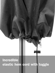 1pc Oxford Cloth Patio Umbrella Cover, Waterproof, UV-Resistant, Durable Outdoor Furniture Cover