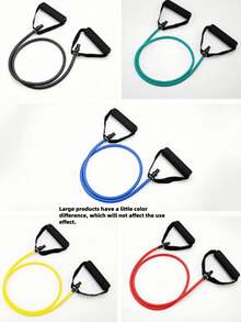 1 件带手柄的阻力带，5 级阻力，力量训练，锻炼，瑜伽，普拉提健身器材，适合男性和女性家庭锻炼健身房配件