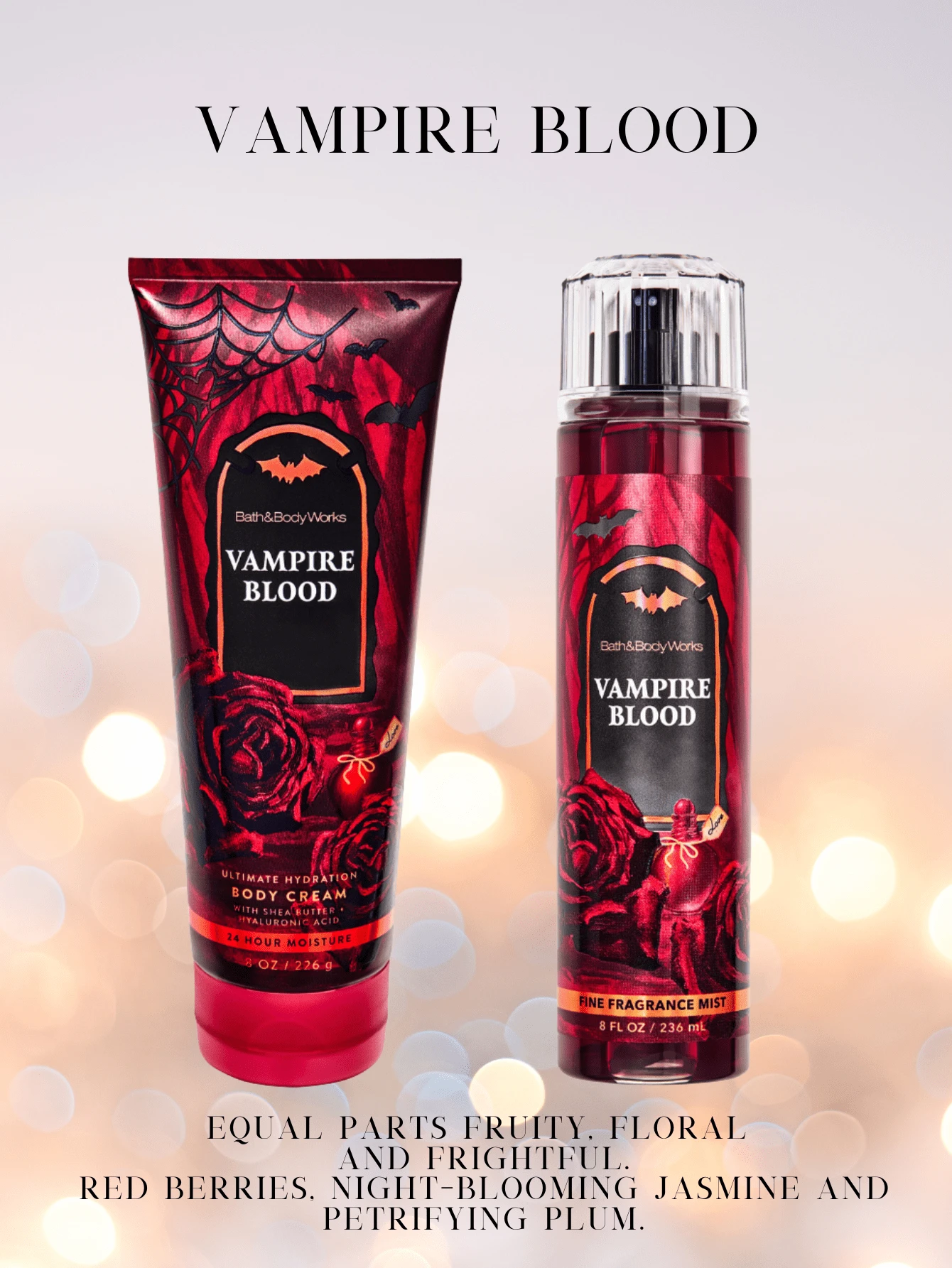 Set de Bruma Corporal y Crema Corporal de Fragancia Fina Nuevo de Bath & Body Works - Conjunto de sangre de vampiro - Ver 1