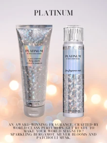 Juego de Bruma Corporal y Crema Corporal de Fragancia Fina Nuevo de Bath & Body Works - Conjunto de platino - Ver 3