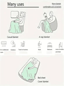 1pc Christmas Deer Printed Super Soft Blanket, Digital Printing Blanket For Air Conditioning, Office Nap, Vintage Casual Throw Blanket