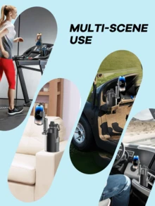 REMAX 2-In-1 Universal Cup Holder Extender; 1-Second Quick Installation, Height & Angle Adjustable; Fits 3.37" - 3.7" Cup Bottom; Stable Non-Slip Design, Suitable For Car, Treadmill, Golf Cart Etc.; Retractable Car Accessory; Car Essential; Automotive Supplies - Black - View 11