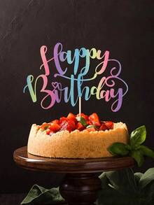 Decoración para tarta de cumpleaños de bambú, decoración brillante y sin electricidad para todas las edades, accesorio universal para fiestas, sin plumas