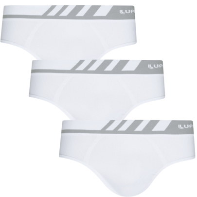 LUPO Kit 3 Cuecas Slip Adulto S/costura Microfibra Lupo 00691-002