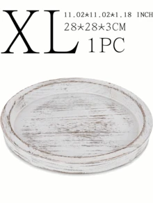 1pc 7.8in/11in Vintage Distressed Wooden Tray, Coffee Cup Candle Holder Decorative Plate For Living Room, Kitchen Tabletop, Handmade Wooden Storage Decor, Halloween/Christmas Gift