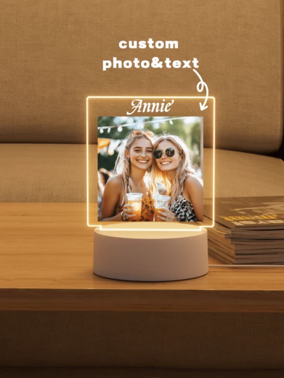 Personalized Music LED Night Lights, Personalized LED Music Plaques, Personalized LED Light Strips With Pictures, Personalized Acrylic Plaques With Songs, Personalized Photo Lights, Plaque Gifts, Illuminated Plaques. High-Quality Personalized Customization, Unique And Ideal Gifts, Suitable For Girlfriends/Boyfriends, Christmas Decorations And Gifts.