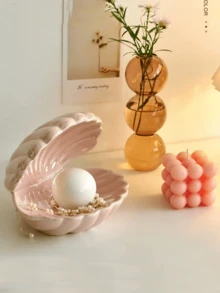 1pc Nordic Style Jewelry Storage Tray, Decorative Plate For Jewelry Collection, Jewelry Display Tray, Gift For Woman, Home Decor Bedroom Decor - Multicolor - View 7