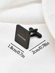 Khuy măng sét đơn giản có thể kết hợp với mọi trang phục và tên có thể được tùy chỉnh. Chúng là một lựa chọn tuyệt vời làm quà tặng Giáng sinh cho bạn bè hoặc gia đình. - Khuy măng sét Laser+ - Xem 2