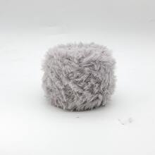 2/1pc 100g 钩针纱，彩虹混纺，奢华柔软人造毛皮纱球，羊毛纱，粗羊毛仿貂毛花式纱，粗羊毛手工编织纱，柔软纱 DIY 钩针编织纱线，用于衣服、圣诞帽