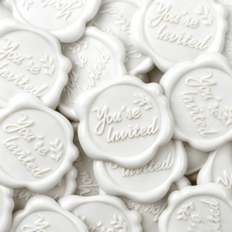 BAOFALI 25 张 You're Invited 贴纸用于信封密封，自粘式 You're Invited 蜡封贴纸用于包装婚礼邀请生日派对