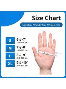 Powder-Free Blue Disposable Nitrile Gloves, Boxless, Durable Household Cleaning Gloves, Latex-Free, Waterproof, Anti-Static, Multi-Purpose Gloves, Linen Fingertips, Suitable For Hair Dyeing, Beauty, Painting, Arts And Crafts, Home Cleaning, Kitchen, Bathroom, Home Decor, Holiday Gifts, Party Favors. Size: S, M, L, XL - Sky Blue - View 3