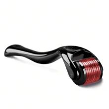 540 针 Derma Roller 微针滚轮，适用于面部、头皮和面部毛发，MTS 空气注射面部滚轮美容工具，适用于美容院/家庭使用、面部护理、圣诞礼物 - 玫瑰紅 - 查看 16