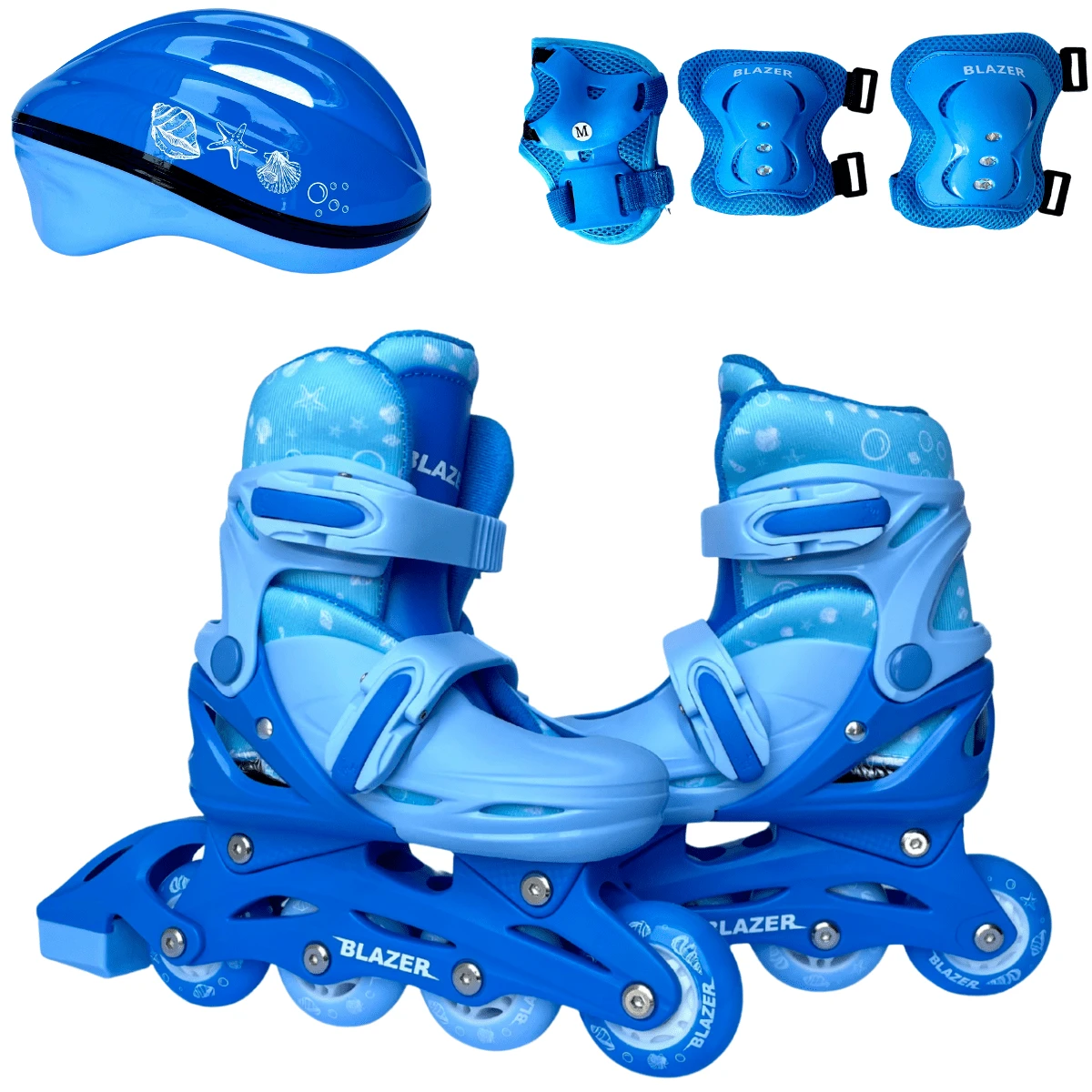 Kids Protective Gear, Back To School - Blue - View 1