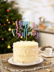 Decoración para tarta de cumpleaños de bambú, decoración brillante y sin electricidad para todas las edades, accesorio universal para fiestas, sin plumas