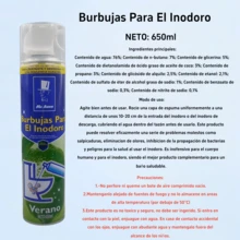 Burbujas para inodoro limpiador multifuncional refresca desinfecta 650ml mantenimiento baño aroma agradable fácil aplicar solución prolongada higiene desodorización uso doméstico - Blanco - Ver 10