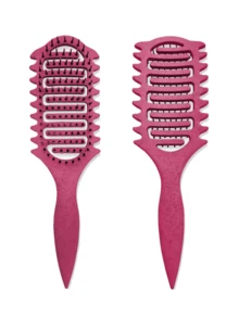 Nuovo spazzolino definente i ricci - Pettine cavo con punta arrotondata e design a setole per modellare e definire i ricci, riduce la trazione e migliora la separazione dei ricci per donne e uomini, strumento professionale per acconciature da barbiere, salone di bellezza, viaggi, essenziali per il ritorno a scuola, spazzola per capelli, spazzola per capelli lisci, spazzola per acconciature, spazzola per capelli ricci, spazzola per bordi, pettine per capelli, spazzola per capelli, set di spazzole per capelli, pettine per capelli, pettine per ricci, spazzola districante, spazzola per capelli da donna, capelli, viaggio, prodotti per capelli, strumenti per capelli, accessori per capelli, barbiere, accessori da barbiere, barbiere, attrezzature per parrucchieri