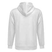 Men's Loose Black And White Dice Print Hoodie With Back Pattern And Him Him Words - Soft Loose Street Style Sweatshirt, Fun Casual Urban Pullover, Suitable Halloween, Thanksgiving, Games, And Casual Outfits - Durable Heat Transfer Print Hoodie - 白色 - 查看 2