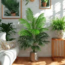 1 شجرة نخيل اصطناعية كبيرة الحجم 51 بوصة - 12/18/24 ورقة، مثالية لديكور المتجر والحديقة والديكور الداخلي والخارجي والديكور الريفي وديكور المنزل الجديد والمدخل - مناسبة لعيد العمال وعيد الأم وعيد الجنود الأمريكيين وعيد الأب واليوم الوطني وحفلات التخرج والأعراس وعيد الأجداد والعيد الإسلامي والأعياد الوطنية وعيد الهالوين وعيد الميلاد وأفضل ديكور عيد الميلاد - أخضر - مشاهدة 4