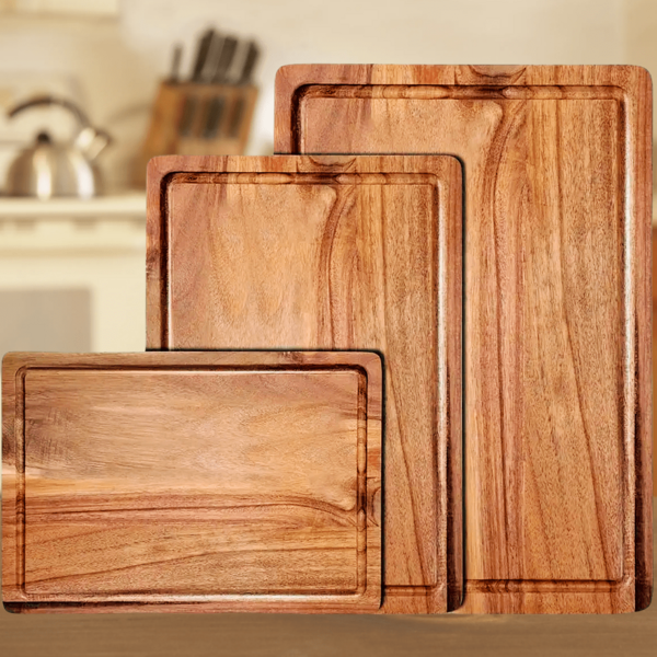 High-Quality Thick Rosewood Cutting Board - Multi-Size Chopping Board - Heavy Duty Kitchen Cutting Board, Wooden Chopping Board, Suitable For Food Prep, Serving, Restaurant And Home Use | Food (Sturdy Natural Wood Design) Ideal Holiday Gift For Home Chefs, Cheese Boards, Kitchen Accessories, Kitchen Tools, Christmas