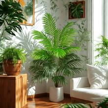 1 شجرة نخيل اصطناعية كبيرة الحجم 51 بوصة - 12/18/24 ورقة، مثالية لديكور المتجر والحديقة والديكور الداخلي والخارجي والديكور الريفي وديكور المنزل الجديد والمدخل - مناسبة لعيد العمال وعيد الأم وعيد الجنود الأمريكيين وعيد الأب واليوم الوطني وحفلات التخرج والأعراس وعيد الأجداد والعيد الإسلامي والأعياد الوطنية وعيد الهالوين وعيد الميلاد وأفضل ديكور عيد الميلاد - أخضر - مشاهدة 9