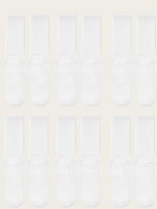 3 Pairs Women's Non-Slip Grip Yoga Socks, Cute Bar Non-Slip Sports Pilates Socks, Sticky Yoga Pilates Fitness Hospital Socks - Multicolor - View 14