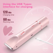 AXH 2-In-1 Women's Electric Shaver & Painless Bikini Trimmer, Wet & Dry Use, Removable Electric Shaver Head - Multicolor - View 8