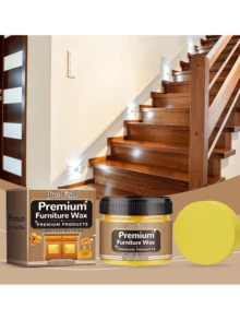 Natural Beeswax Furniture Polish - Polishes, Waterproofs, And Protects Wooden Furniture And Floors. This Natural Beeswax Deeply Nourishes Wood, Restoring Its Luster And Natural Feel. It Provides Long-Lasting Shine, Effective Protection, And Prevents Drying, Cracking, Moisture, And Mildew. Solves Issues Like Dullness, Dryness, Scratches, And Dampness.