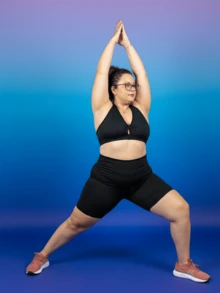 Bermuda Shorts With Pocket Fitness Plus Size Suplex High Waist Women's Sports Shorts Casual Workout UV Protection - 黑色 - 查看 10
