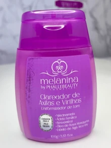 Clareador de axilas e virilhas Phallebeauty, uniformiza, ilumina, hidrata e preveni escurecimento - Roxo - Visão 3