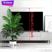 1 شجرة نخيل اصطناعية كبيرة الحجم 51 بوصة - 12/18/24 ورقة، مثالية لديكور المتجر والحديقة والديكور الداخلي والخارجي والديكور الريفي وديكور المنزل الجديد والمدخل - مناسبة لعيد العمال وعيد الأم وعيد الجنود الأمريكيين وعيد الأب واليوم الوطني وحفلات التخرج والأعراس وعيد الأجداد والعيد الإسلامي والأعياد الوطنية وعيد الهالوين وعيد الميلاد وأفضل ديكور عيد الميلاد - أخضر - مشاهدة 15