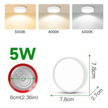 1 đèn downlight âm trần màu trắng, đèn LED âm trần hiện đại, đèn trần phòng khách/phòng ngủ, đèn LED panel tròn màu trắng, công suất 5W/10W/15W/25W, ánh sáng trắng lạnh/trắng trung tính/trắng ấm, điện áp AC185-265V, dễ lắp đặt, thích hợp cho phòng ngủ, phòng khách, nhà bếp, hành lang, cầu thang, tầng hầm, gara, quán bar, trung tâm thương mại, phòng học, phòng trưng bày. - Đèn downlight gắn bề mặt màu trắng - Xem 25