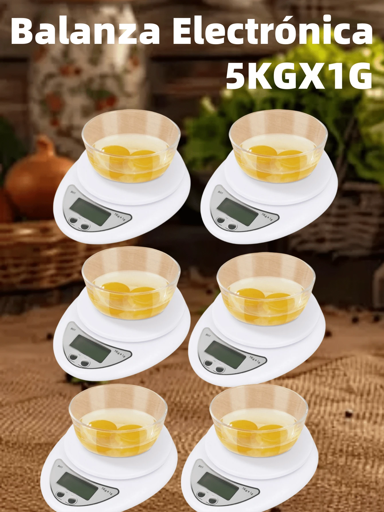 Digital Kitchen Scales - 6zps - View 1