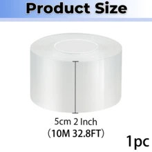 شريط عزل النوافذ الشفاف، شريط إحكام الأرضيات مقاوم للطقس بدون بقايا للنوافذ والأبواب - شفاف - مشاهدة 11