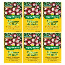 Pack de 6 Semillas de Rábano de Bola Happy Flower – Germinación Garantizada (3 g c/u) - Amarillo - Ver 5