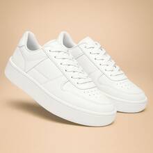 Women's Gym Training Shoes - Beautiful And Comfortable Skate Shoes - White - View 9