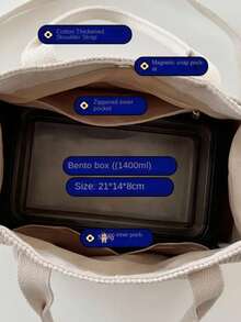 Large Capacity Canvas Tote Bag - Fashionable Women's Shoulder Handbag, Spacious Interior, Unique Design - Suitable For Daily Use And Travel - Coffee - View 6