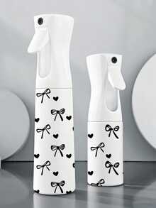 Schleifenmuster klare PET nachfüllbare Reise-Sprühflasche, Mehrzweck-Feinnebel-Sprühflasche für Reisen und Geschäftsreisen, Make-up-Entferner-Spender, wiederverwendbare Haarspray-Flasche, kontinuierlicher Wasserzerstäuber, für Haarstyling, Reinigung, Pflanzen, Gesichtsfeuchtigkeit