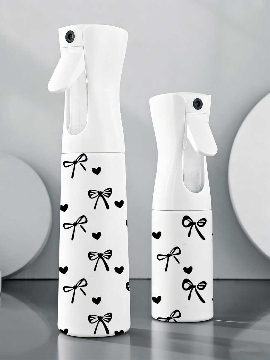 Schleifenmuster klare PET nachfüllbare Reise-Sprühflasche, Mehrzweck-Feinnebel-Sprühflasche für Reisen und Geschäftsreisen, Make-up-Entferner-Spender, wiederverwendbare Haarspray-Flasche, kontinuierlicher Wasserzerstäuber, für Haarstyling, Reinigung, Pflanzen, Gesichtsfeuchtigkeit