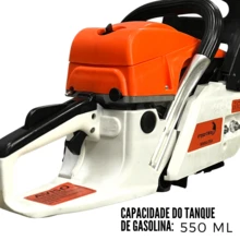 Gasoline Chainsaw 63CC 2-Stroke Single-Cylinder Engine - Orange - View 3