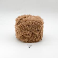 2/1pc 100g 钩针纱，彩虹混纺，奢华柔软人造毛皮纱球，羊毛纱，粗羊毛仿貂毛花式纱，粗羊毛手工编织纱，柔软纱 DIY 钩针编织纱线，用于衣服、圣诞帽