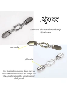 1pc/2pcs Vintage Waist Tie & Shirt Clip, Suitable For Shawls, Cardigans, Sweaters, Clothes And Pants