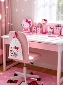 Drawstring Shoe Bag – Official Licensed Travel Organizer with Anti-Dust Design, Cute Bow Print for Gym School Travel, Durable Oxford Fabric with Drawstring Closure, Gift for Anime Fans & Collectors - 束口袋 - 查看 8