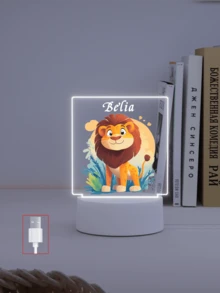 客製化 LED 小夜燈，壓克力板印製照片與文字，高品質客製化，獨特理想禮物，適合送給朋友或作為節日裝飾禮物 - 4款3mm小方形 + - 查看 8