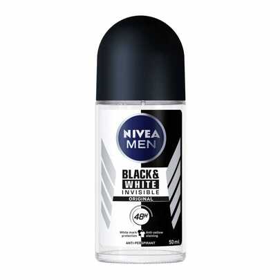  Nivea - Deodorante antitraspirante roll-on per uomo Black & White Power (50ml)