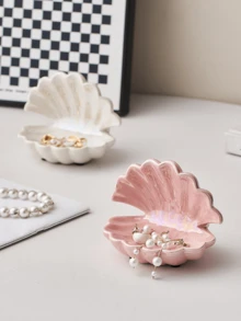 1pc Nordic Style Jewelry Storage Tray, Decorative Plate For Jewelry Collection, Jewelry Display Tray, Gift For Woman, Home Decor Bedroom Decor - Multicolor - View 8