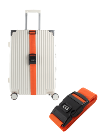 2025 1PC Security Lock Luggage Strap 71" Long With 3-Digit Password Lock Portable & Suitable For Travel Luggage Belt Travel Belt For Flight