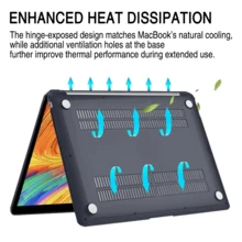 For MacBook Air 13.6" Case (2025-2022) [A3240 M4/ A3113 M3/ A2681 M2], Plastic Hard Shell With Delicate Print & Screen Protector & Keyboard Cover, 3 In 1 Anti-Scratch Apple Laptop Protection Set - Hoa trong suốt - Xem 5