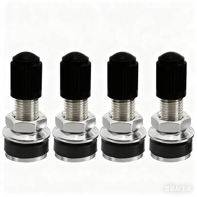 Válvula de neumático de motocicleta de acero inoxidable duradero de 3,2 cm 2/4/10 piezas - Accesorios de neumáticos impermeables sin cámara