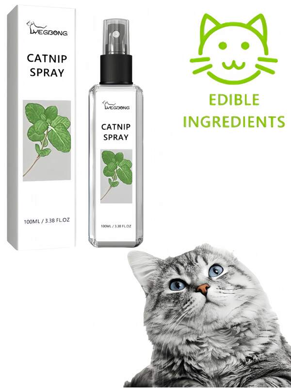 Katzenminze Spray, Katzenminze, kann Katzenangst lindern. Katzenminze Spielzeug, Katzengras Spray kann die Vitalität von Katzen steigern, ihre Aktivitäten und Gesundheit verbessern. Natürliches Katzenminze Spray kann Stress, Angst, Kratzen von Katzen lindern, Möbel und Böden schützen, geeignet für Zuhause und Reisen. Bio Super Katzenminze Spray - hocheffektives Beruhigungsspray, lindert Stress von Hauskatzen, erfrischt Spielzeug und Kratzbäume. Natürliche und saubere Formel + kraftvolle Katzenminze.