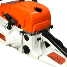 Gasoline Chainsaw 63CC 2-Stroke Single-Cylinder Engine - Orange - View 5
